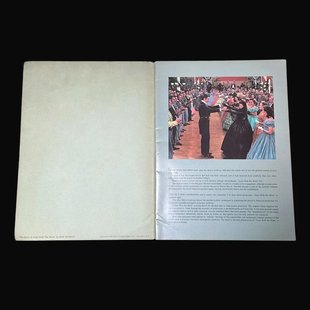 Vintage 1967 The Story of Gone With The Wind Souvenir Program MGM Movie Book